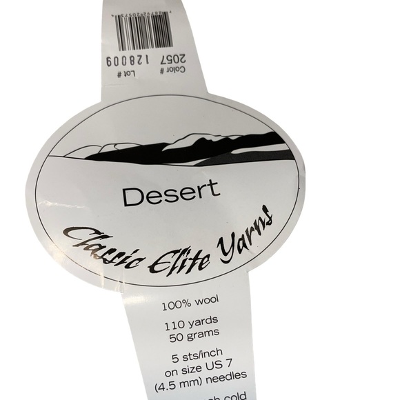 Lot of 10 Classic Elite Desert Thick Thin Single Ply Worsted Wool Yarn Blue - Picture 7 of 8